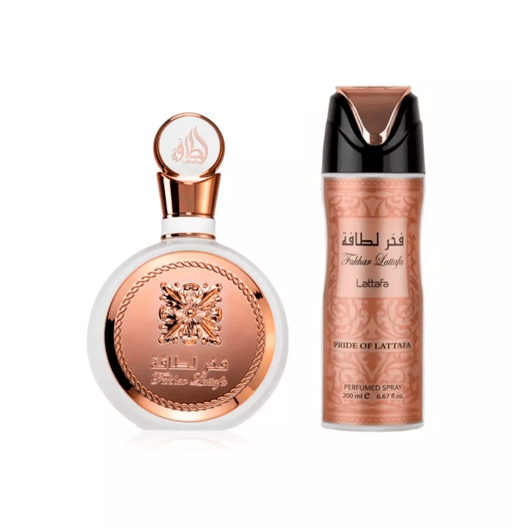 Lattafa Fakhar EDP 100 ml + Perfume Spray 200 ml (M)