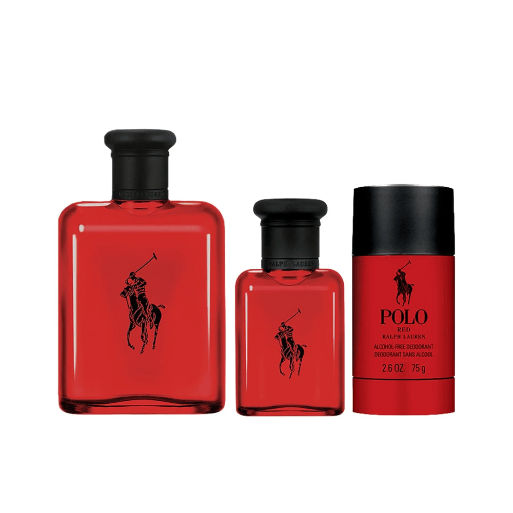 Ralph Lauren Polo Red EDT Set 125 ML+40ML + Deo 75ML 2026 (H)