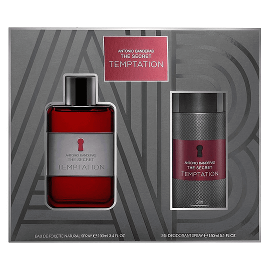 Antonio Banderas The Secret Temptation Set EDT 100 ML + Deo 150 ML (H)