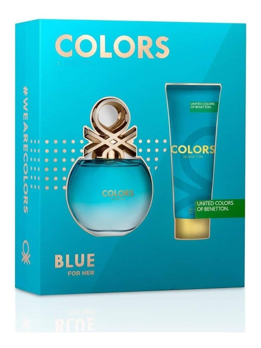 Benetton Colors Blue Set 80 ML + Crema 75 ML (M)