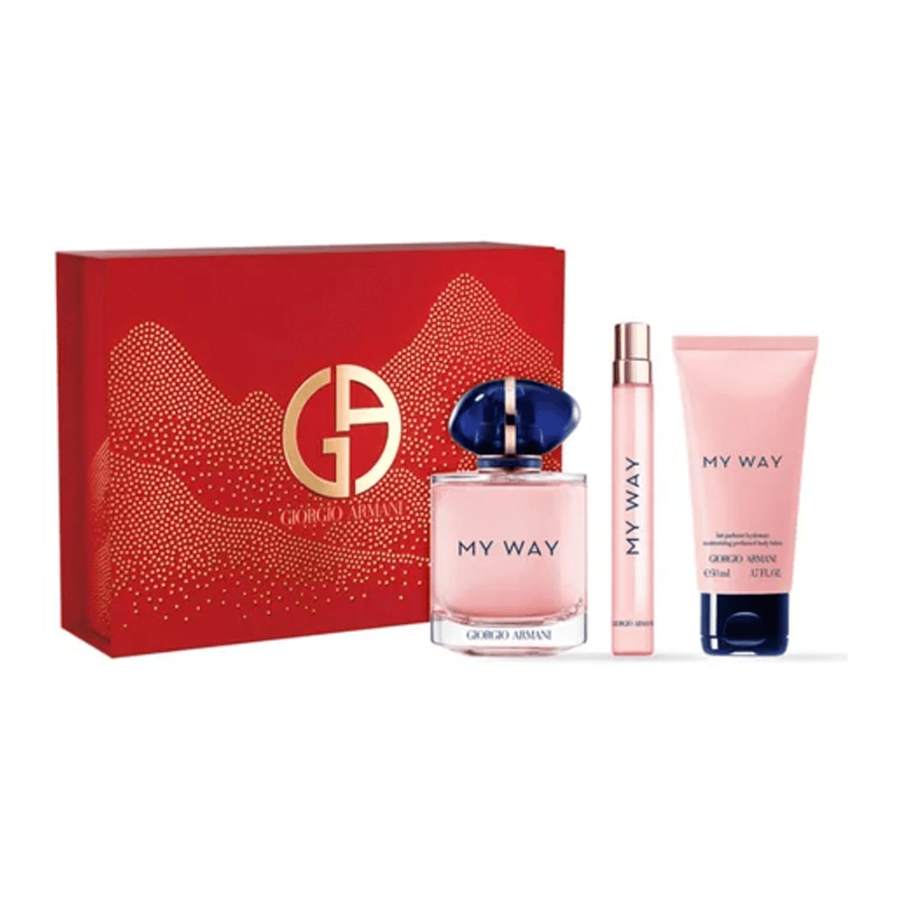 Giorgio Armani Set My Way 90 Ml +10 Mini + Body Lotion 50 Ml  EDP  (M)