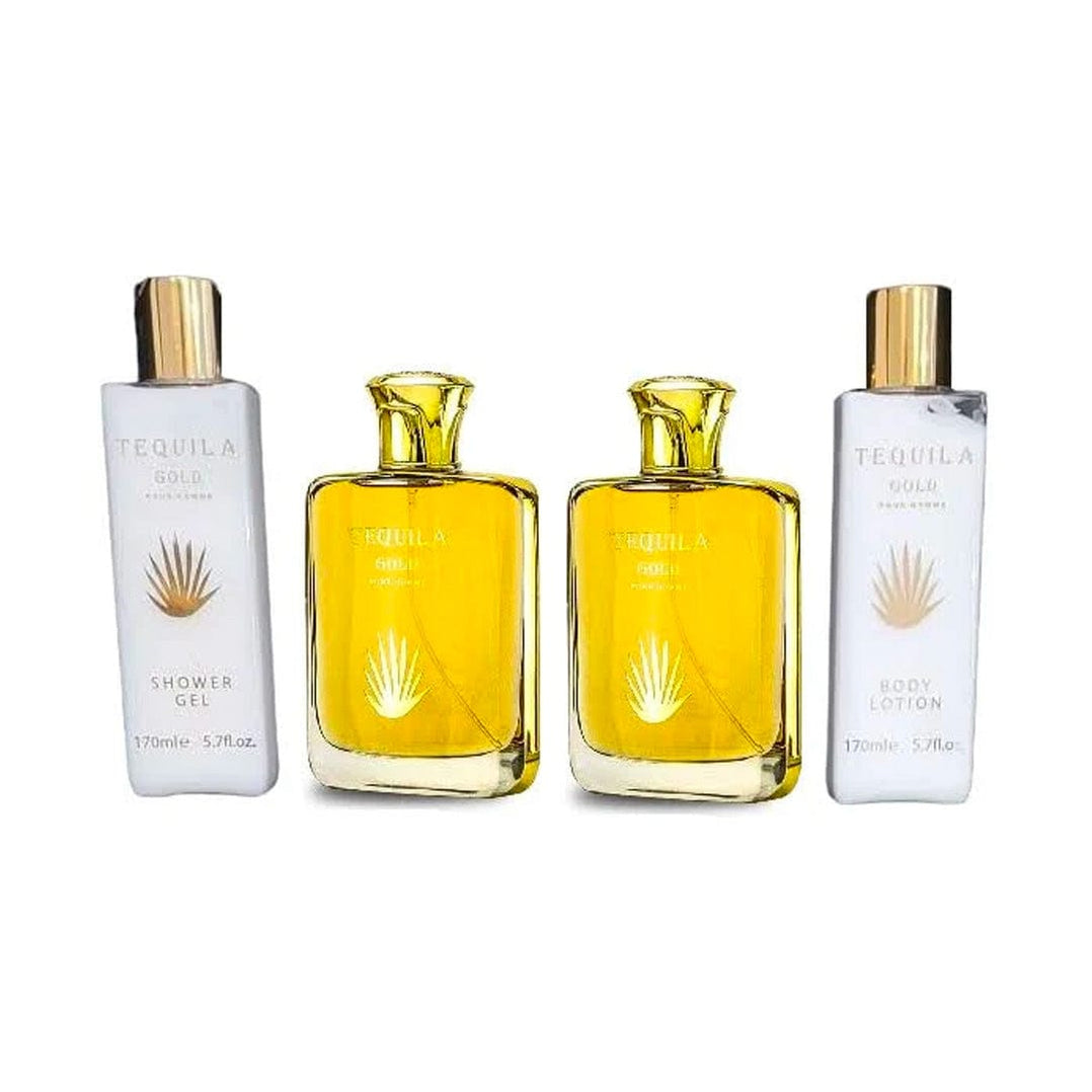 Bharara Tequila Gold Pour Homme Set EDP 100 ML + Crema 170 ML + AS 100 — Elite Perfumes