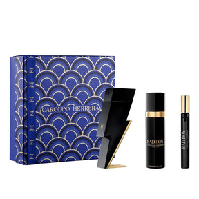 Carolina Herrera Set Carolina Herrera Bad Boy EDT 100 ML + Deo 100 ML + Mini 10 ML (H)