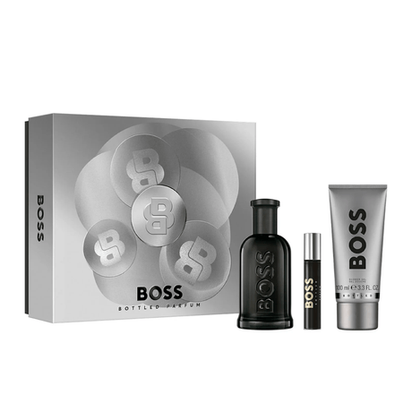 Hugo Boss Set 3Pcs Bottled Parfum 100Ml + 10Ml + 100Ml Shower Gel Set (H)