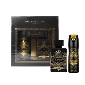Lattafa Set Badee Al Oud For Glory EDP 100 ML + Deo Spray 200 ML