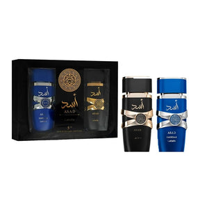 Lattafa - Asad 5TH Anniversary Edition Set EDP Asad 100 ML + Zanzibar 100 ML (H)