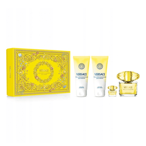 Versace Yellow Diamond Pour Femme EDT 90 ML + Mini 5 ML + Body Locion 100 ML + Gel de Ducha 100 ML (M)