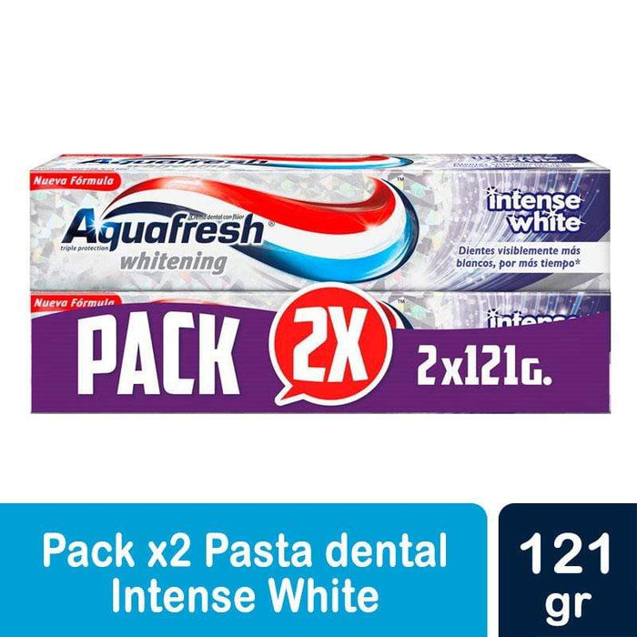 Aquafresh Pack x2 Pasta dental Intense White 121g c/u