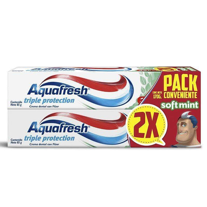 Aquafresh Pack x2 Pasta Dental Soft mint 85g c/u