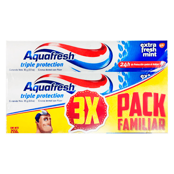Aquafresh Pack x3 Pasta dental Triple Protection 85g c/u