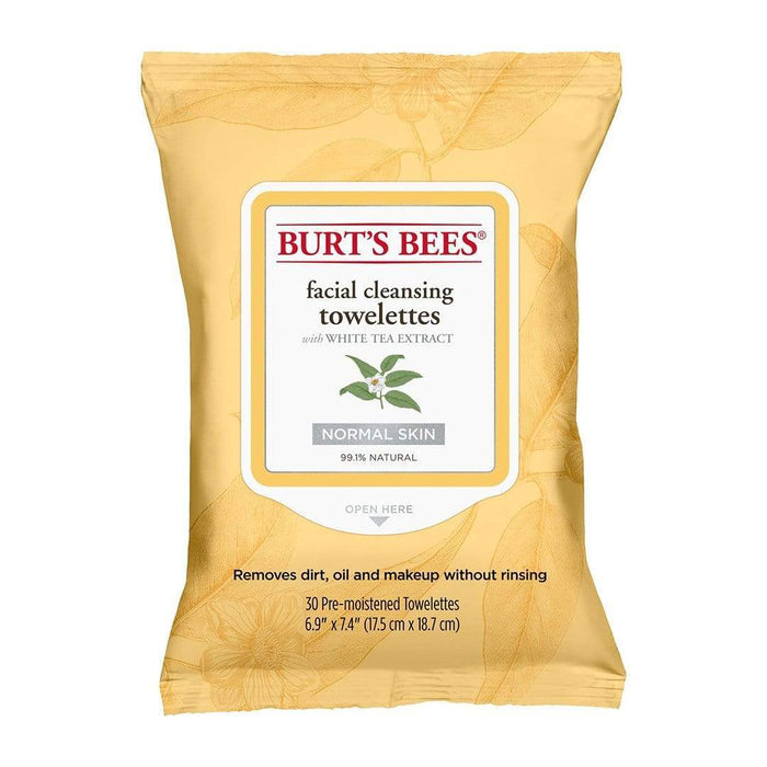 Burt's Bees Toallitas Limpiadoras  Extracto de Té Blanco 30un