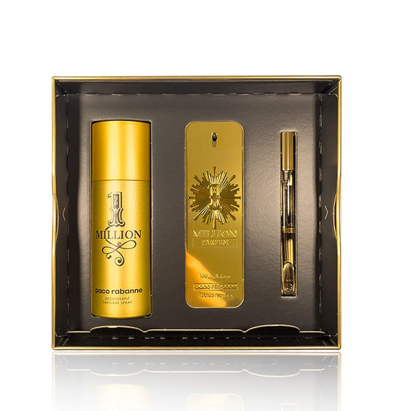 Paco Rabanne One Million Parfum Set EDP 100 ML+ Deo 150 ML 10 ML