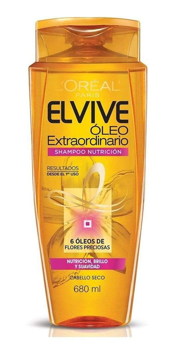 Elvive Shampoo Óleo Nutrición Extraordinario 6 Oleos 680 ML