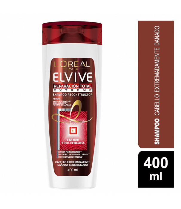 Elvive Shampoo Reparación Total Extrema 400 ML