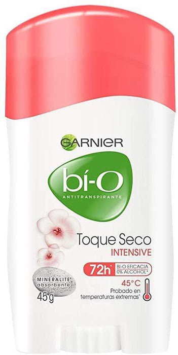 Garnier bí-O Antitranspirante en Barra Toque Seco Intensive 45g (M)