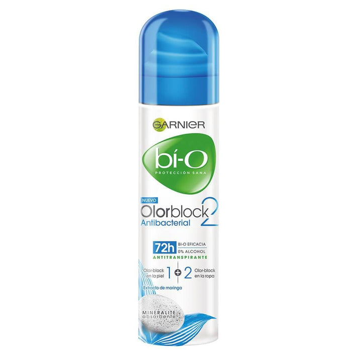 Garnier bí-O Antitranspirante Olorblock Antibacterial Spray 150 ML (M)