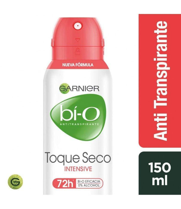 Garnier bí-O Antitranspirante Toque Seco Intensive Spray 150 ML (M)
