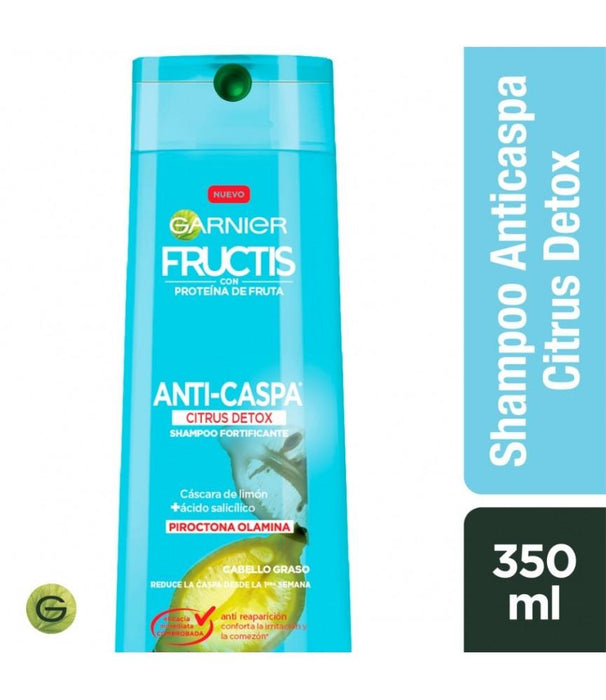 Garnier Fructis Shampoo Anticaspa Citrus Detox 350 ML